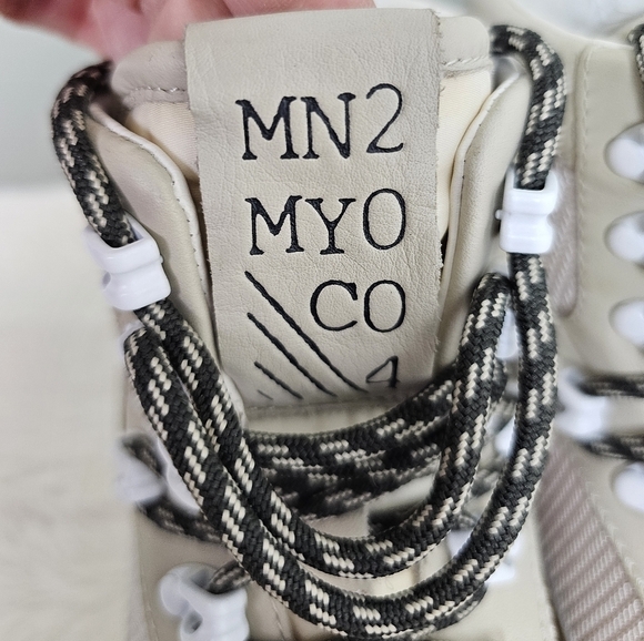 Womens Miz Mooz Alpyne High Top Leather Platform Sneaker - Cream 8 - Picture 8 of 13